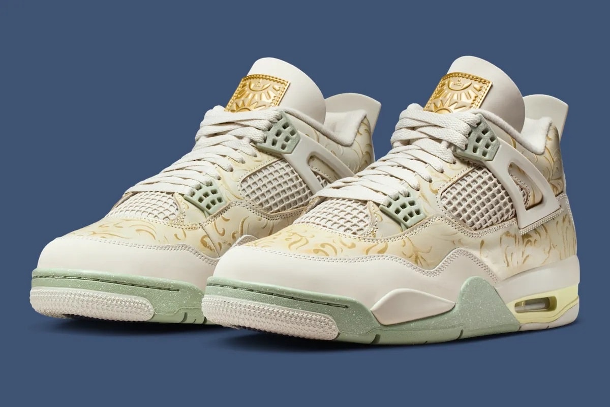 Air Jordan 4 ホワイト/ブラック/イエローサイズ25.5cm Nike Air Jordan 4 Retro Women's size 8.5 Yellow White Vivid