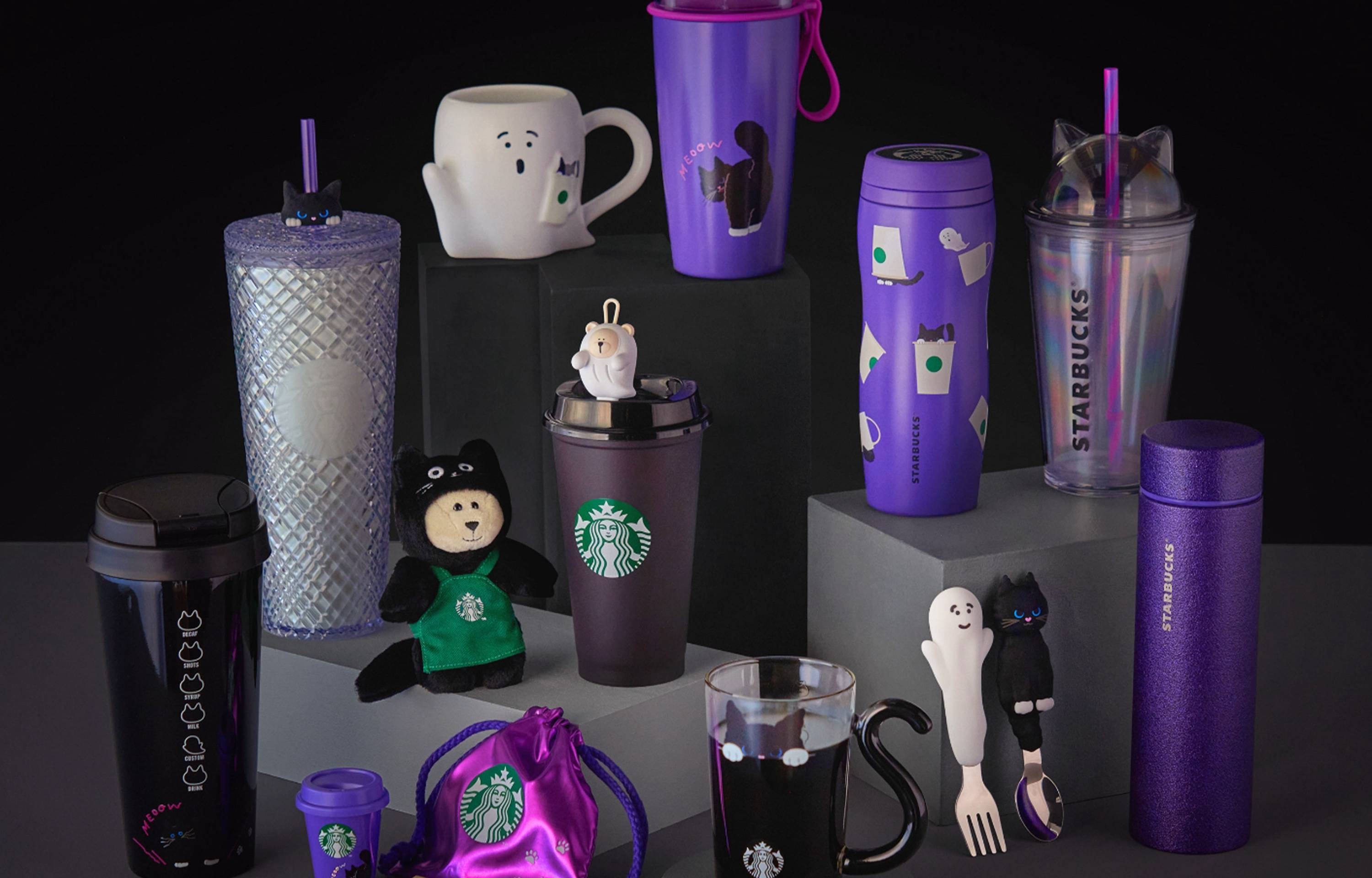 STARBUCKSのハロウィンコレクションが登場!2025年はいたずらな"黒猫"が主役