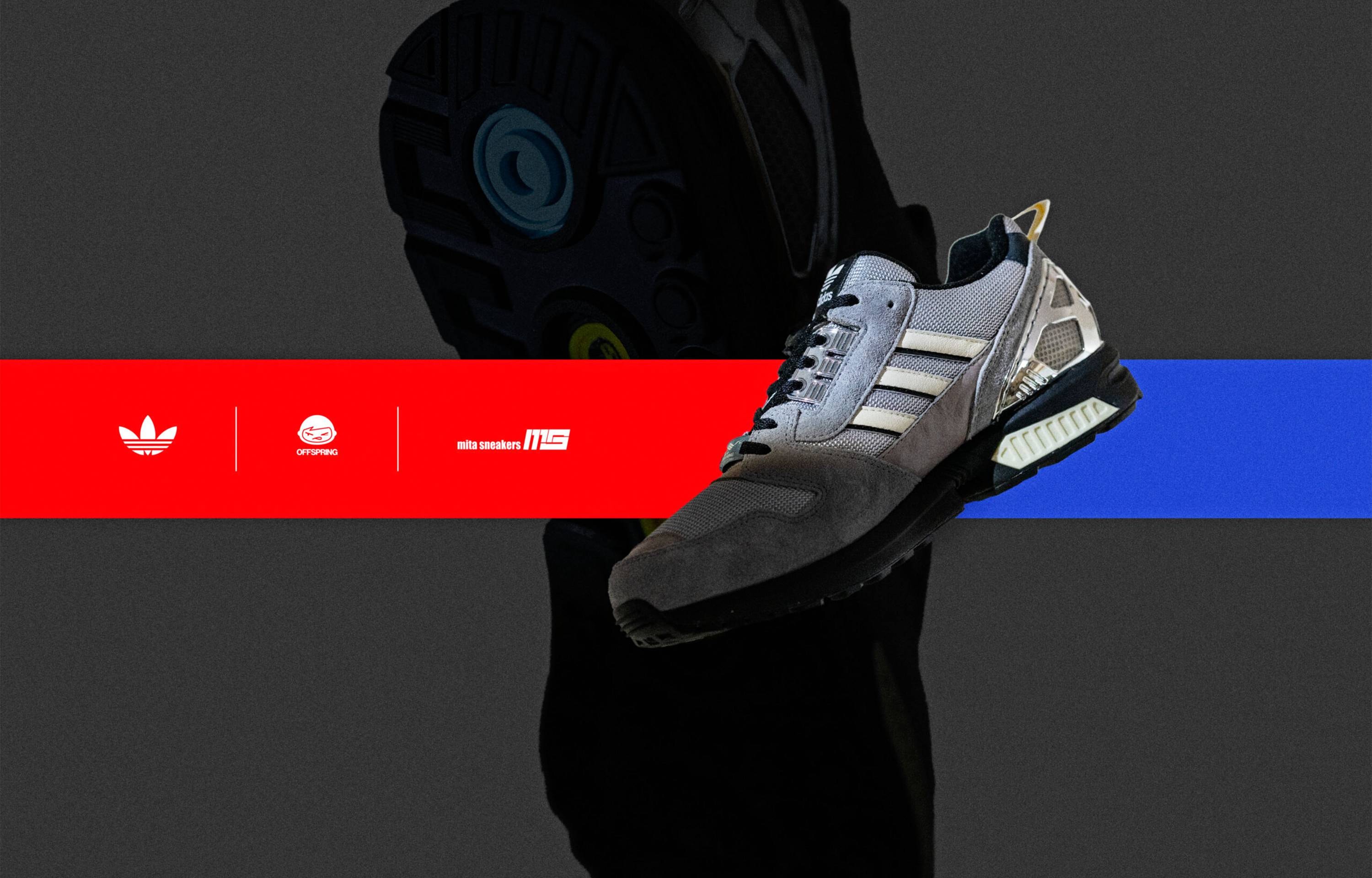 10/25発売|mita sneakers × Offspring × adidas Originals ZX 8000 "White/Grey"|抽選/販売/定価情報