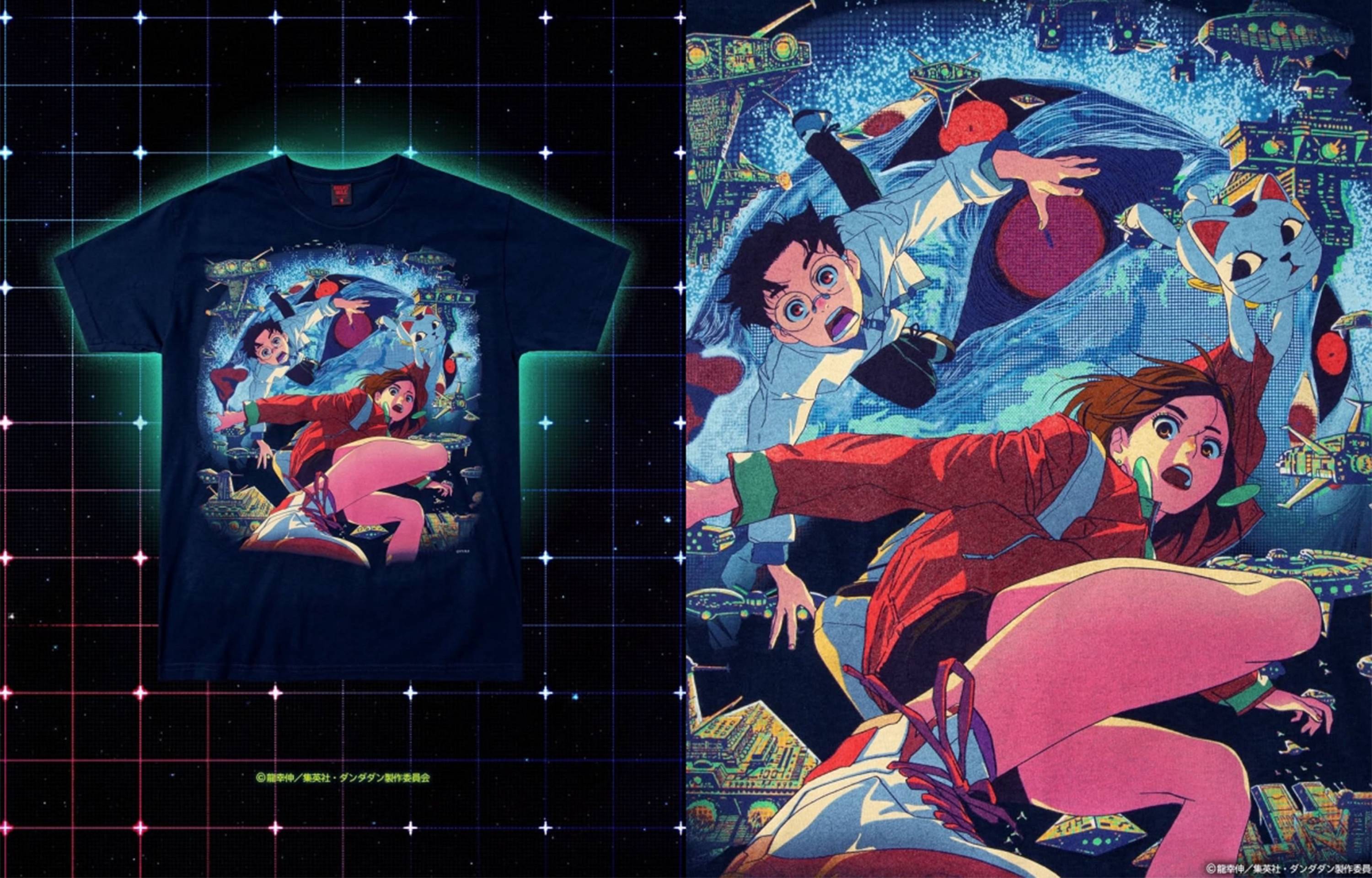 GEEKS RULEとTVアニメ『ダンダダン』のコラボTシャツが登場!ブランド初のネイビーボディを採用