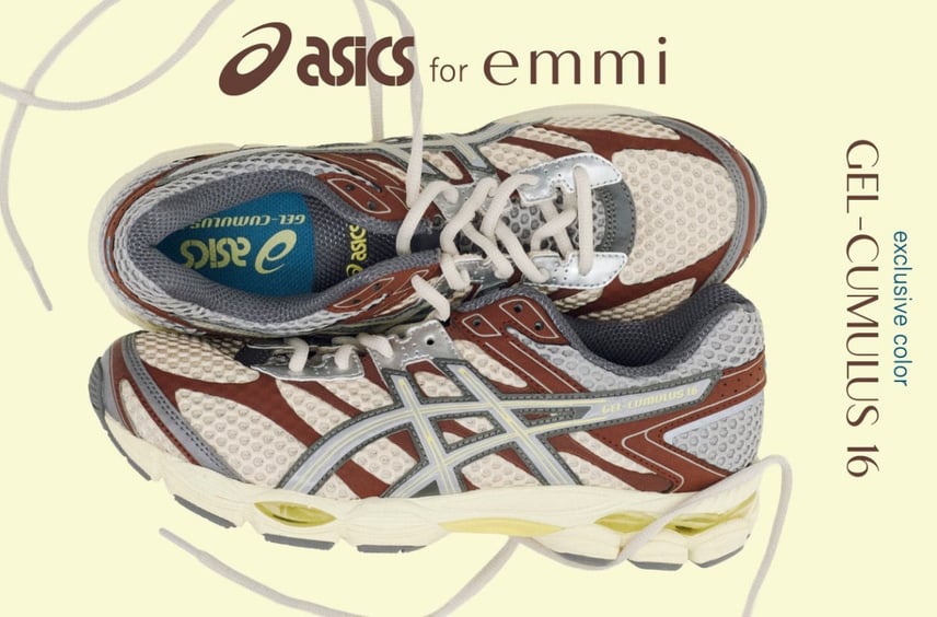 11/13発売|emmi Exclusive Asics Gel-Cumulus 16 "Beige"|抽選/販売/定価情報