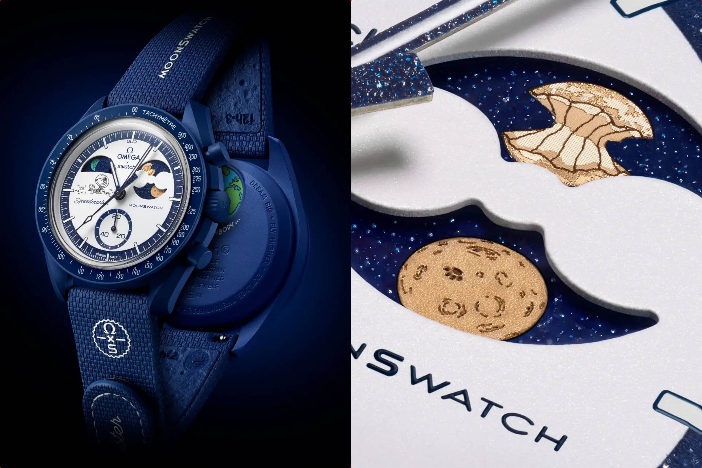 宇宙に浮かぶ"かじられた"月。Swatch × OMEGAの新作「ビーバームーン」が11月5日より限定発売