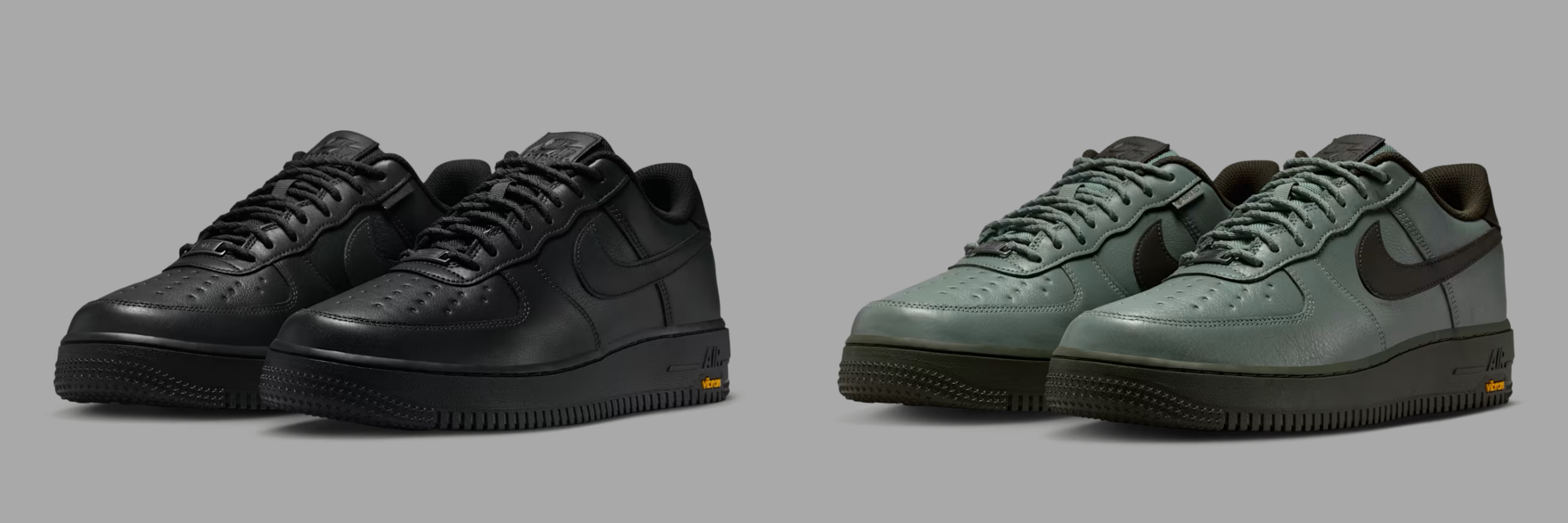 ナイキ エアフォース1 ロー ゴアテックス ビブラム 2カラー 正面画像