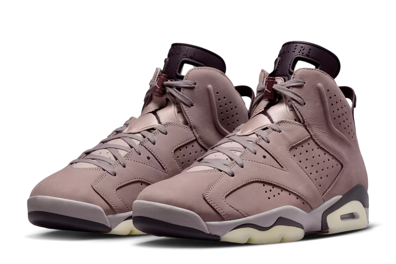 ア・マ・マニエール × ナイキ エアジョーダン6 スモーキーモーブ 正面画像