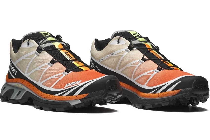 アンドリュー × サロモン XT-6 オレンジ 正面画像