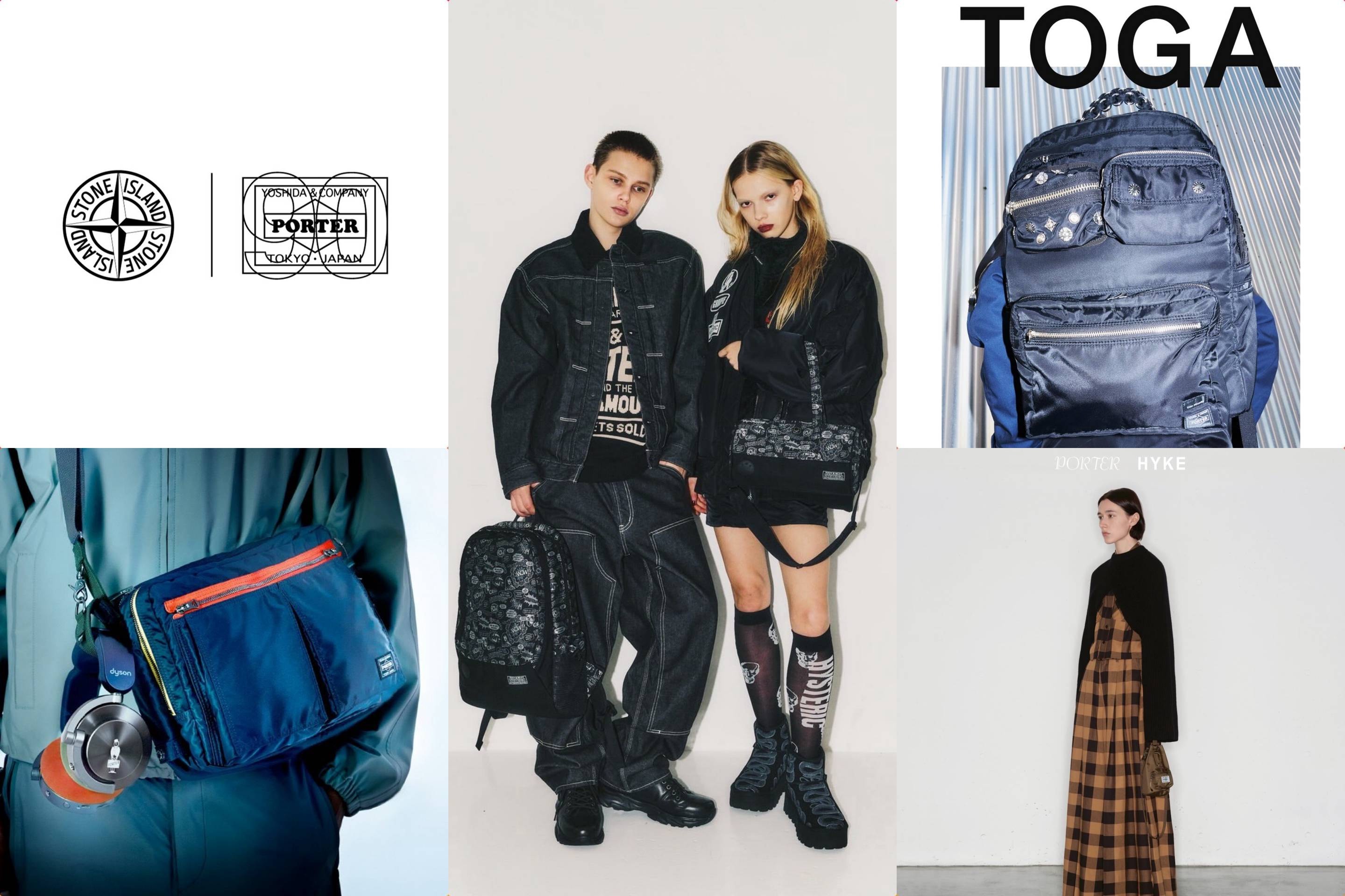 吉田カバン創業90周年の「注目コラボ」5選。PORTER × STONE ISLAND、POTR × HYSTERIC GLAMOUR…2025年を象徴するコラボコレクションを振り返り