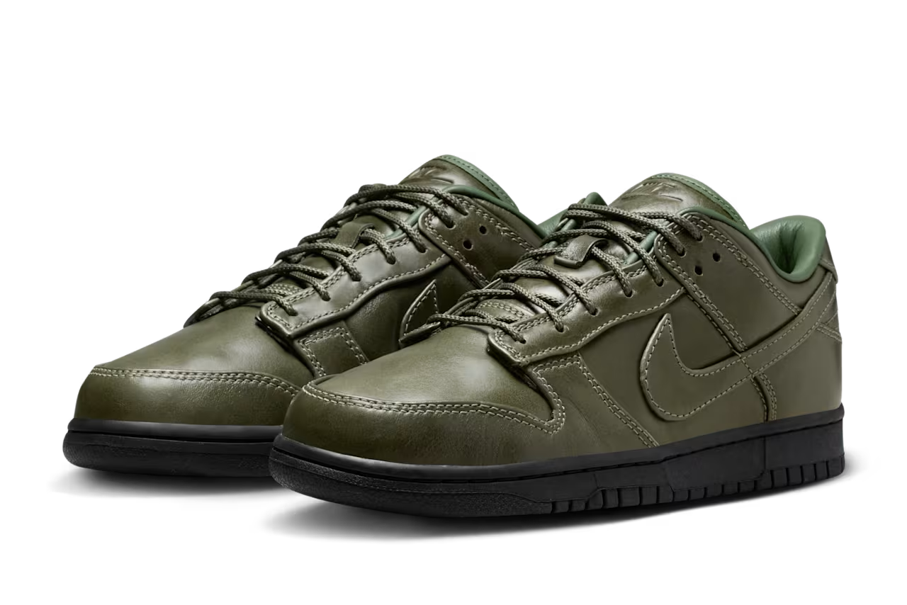 ナイキ ダンク ロー オリーブ/ブラック 正面画像