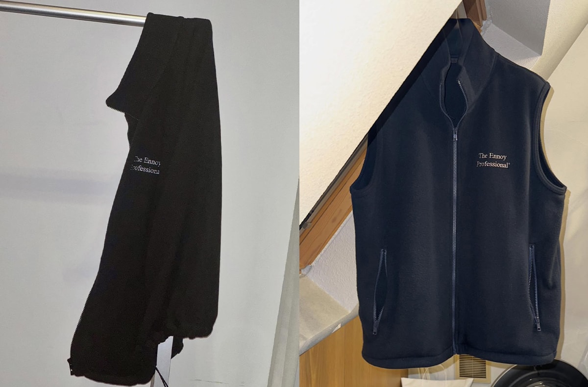 ENNOYの新作フリースベストとフリースジャケットが12/10より発売