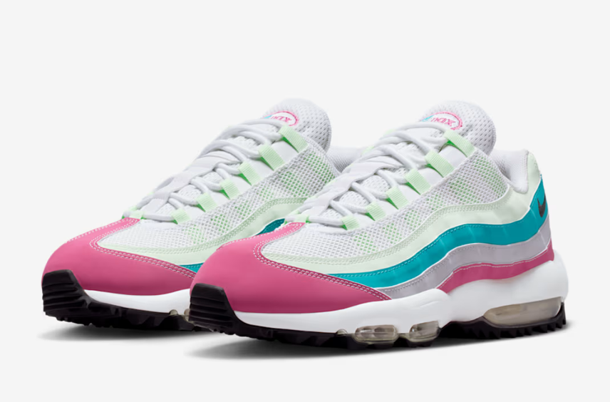 1/8発売|Nike Air Max 95 Golf "Peony/Volt Tint/Dusty Cactus/Anthracite"|抽選/販売/定価情報