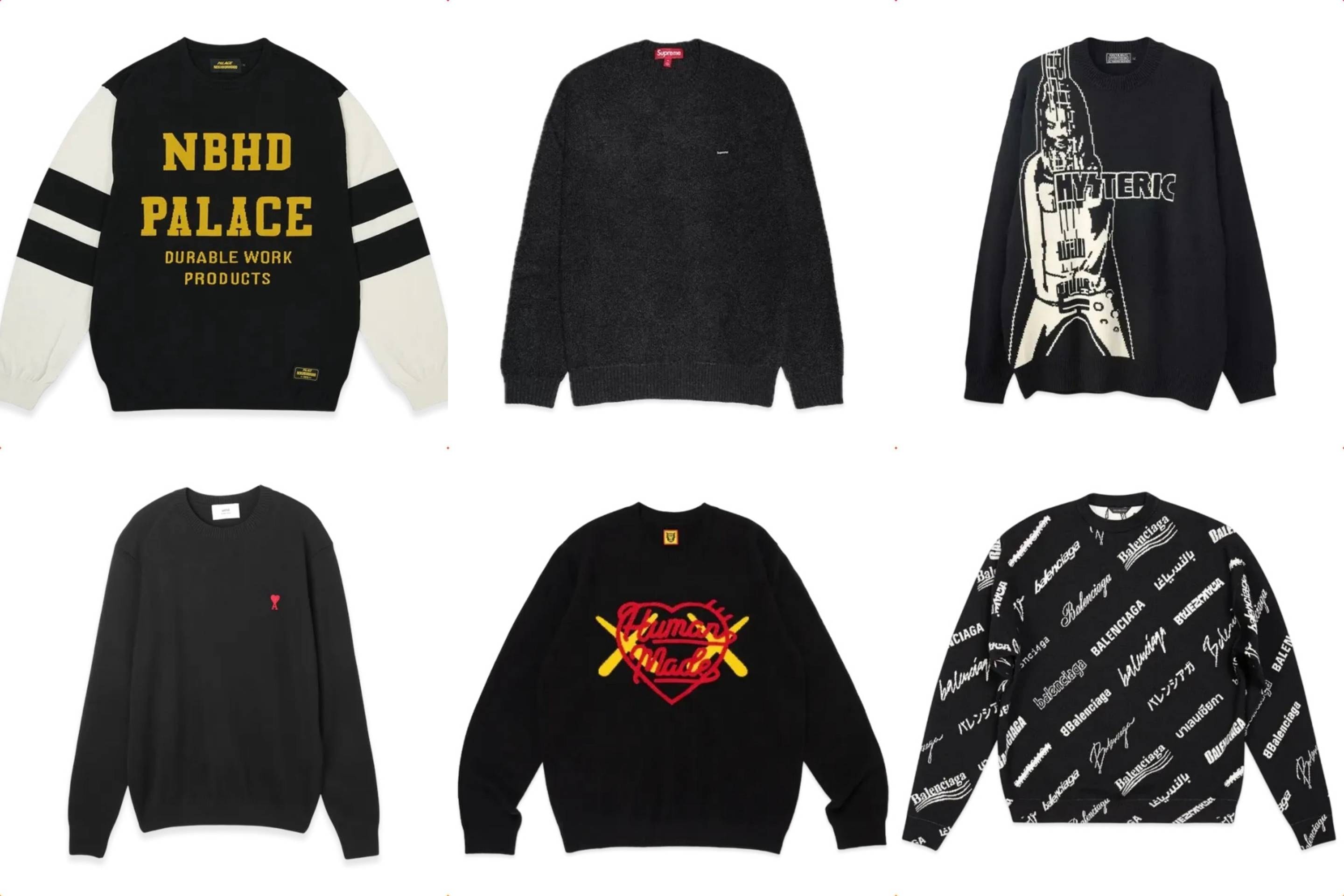 SupremeやHYS、AMI PARISなど「今、手に入れるべき」黒ニットを予算別で紹介!