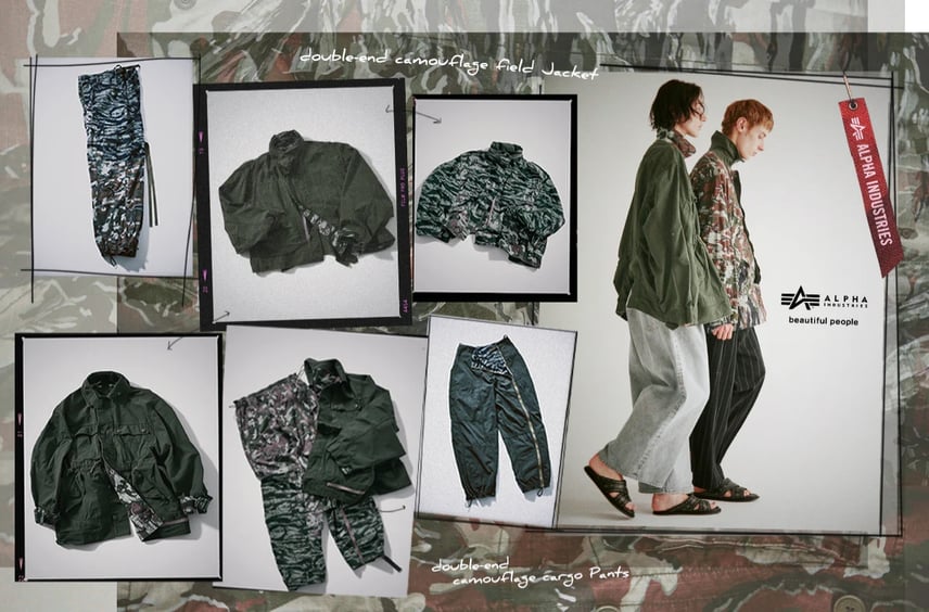 beautiful people × ALPHA INDUSTRIESが再タッグ!「4way」の構造でミリタリーを再定義