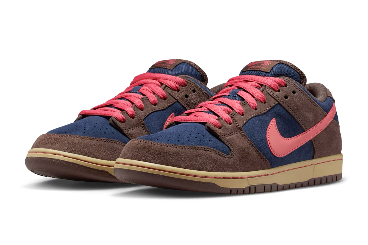 ナイキ SB ダンク ロー プロ バロックブラウン/ミッドナイトネイビー 正面画像