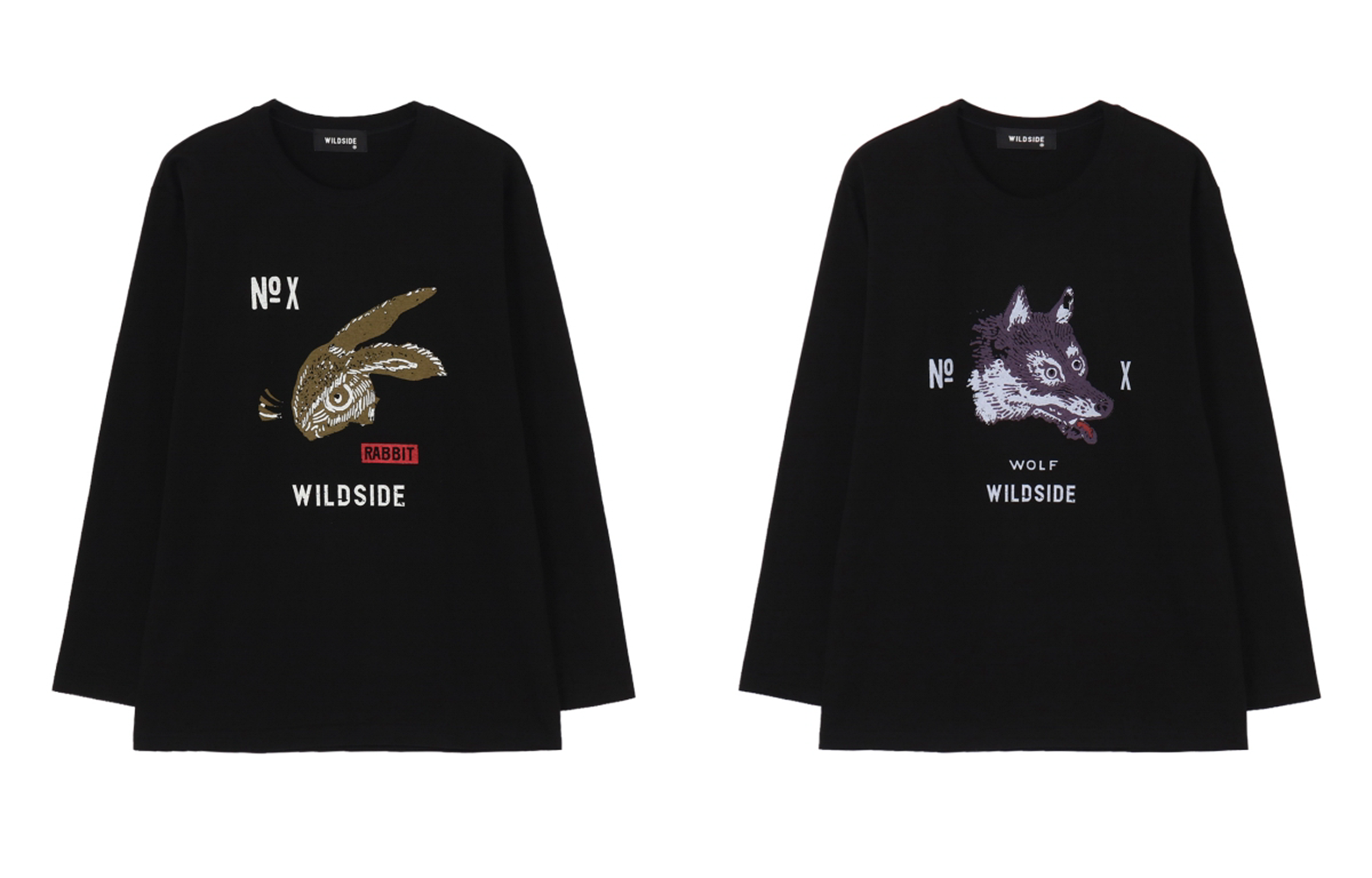 WILDSIDE YOHJI YAMAMOTOから新作Tシャツが1/21にリリース。兎と狼を描いたアートピースな一枚