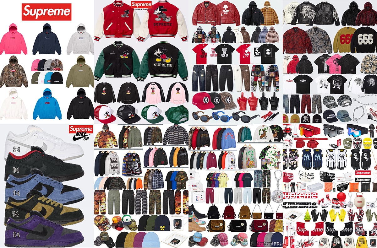 Box Logo、Nike SB、Number (N)ine etc… Supreme 25FWシーズンのヒット作を改めてチェック！