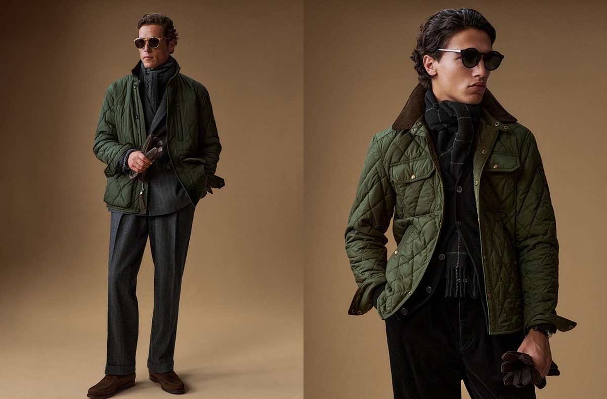 アスコット巻きのスタイリング