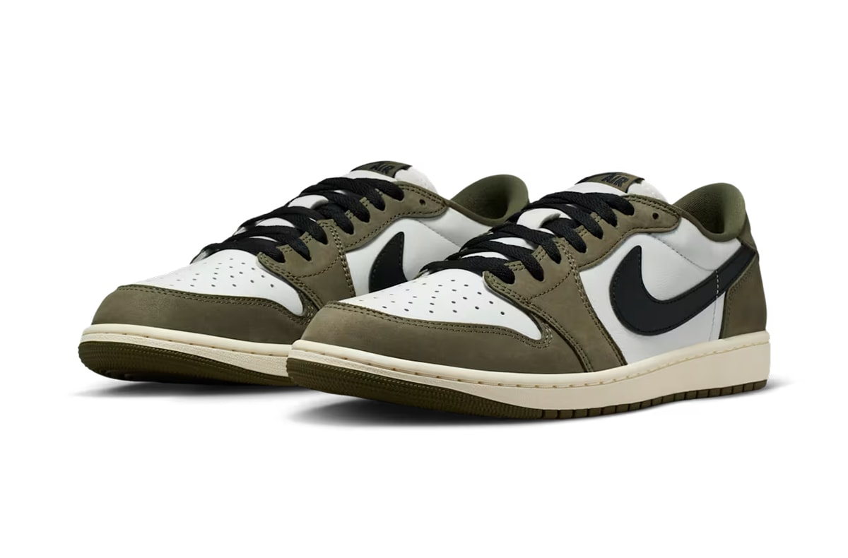 ナイキ エアジョーダン1 レトロ ロー OG ミディアムオリーブ/サミットホワイト