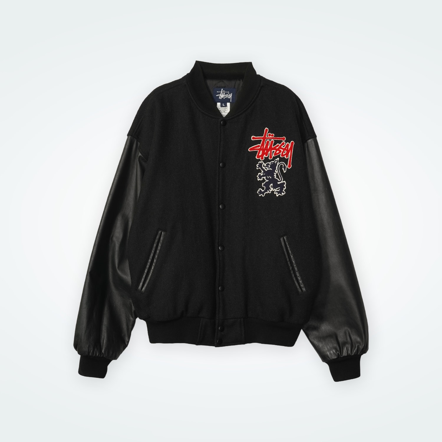 90’s old stussy Varsity Jacket “Griffin”