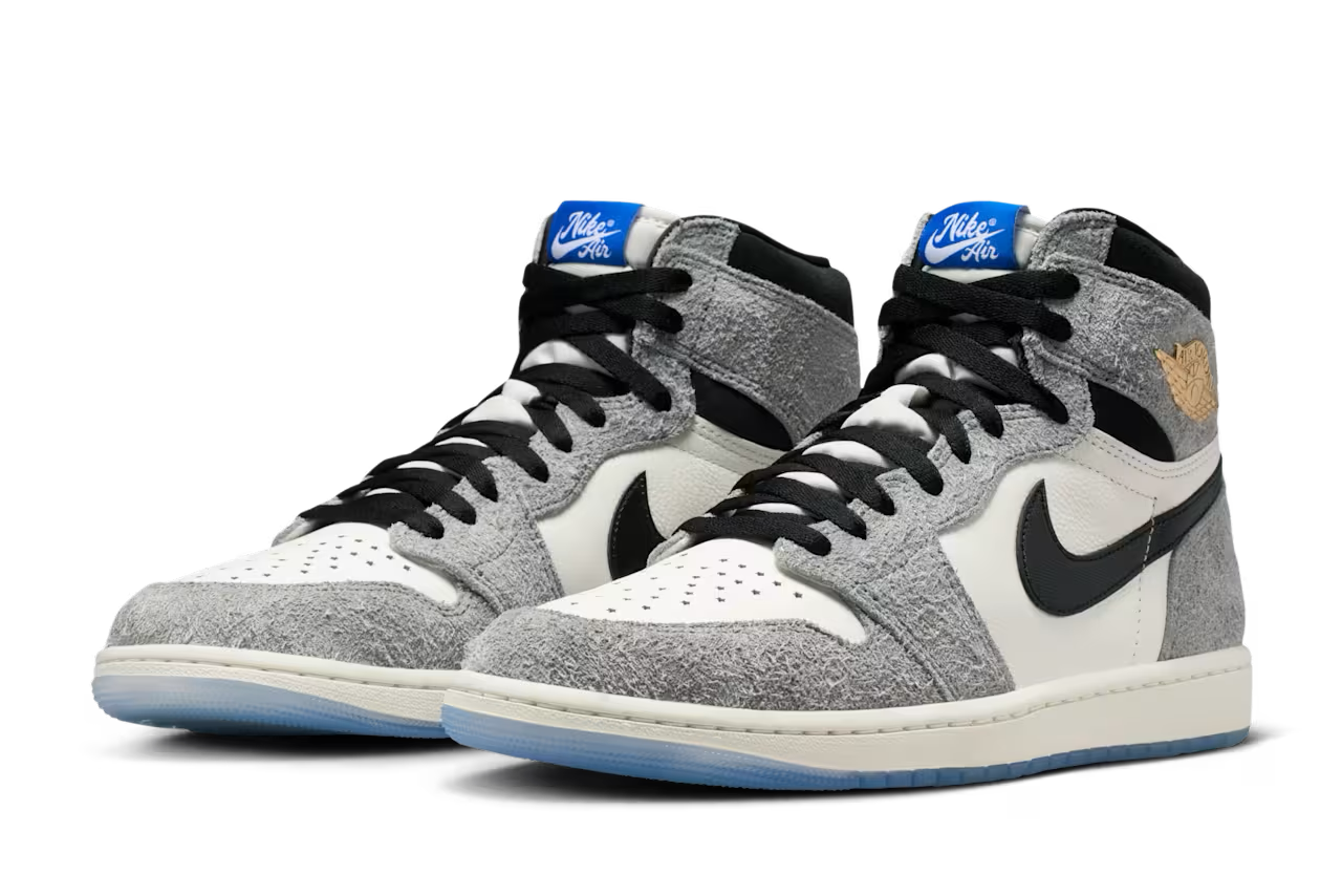 ナイキ エアジョーダン1 レトロ ハイ OG クールグレー アンド セイル 正面画像