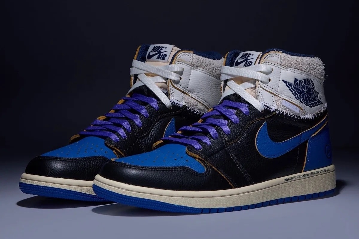海外2/14発売|UNION × Fragment × Nike Air Jordan 1 High OG "Black/Navy"|抽選/販売/定価情報