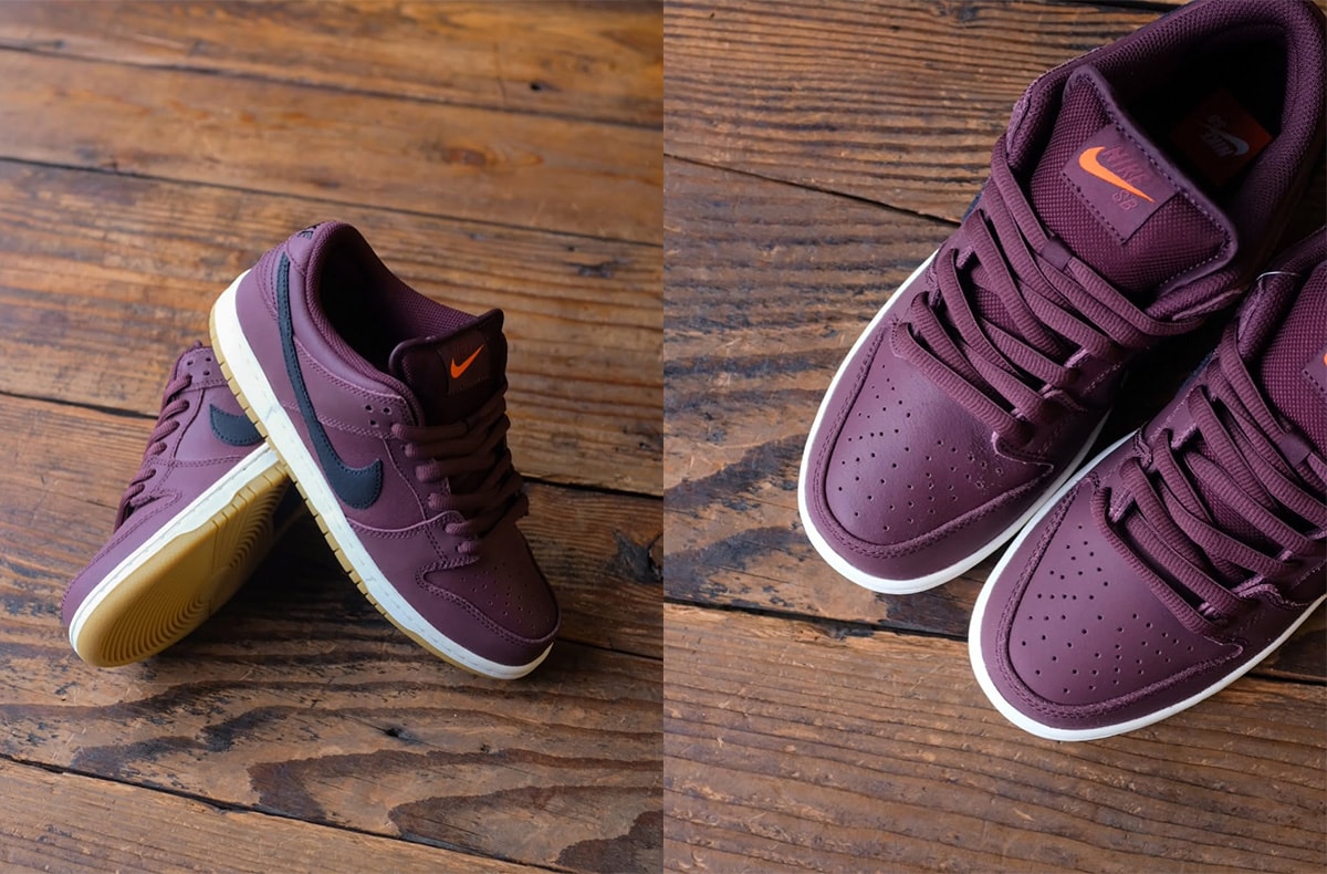 2/14発売|Nike SB Dunk Low Pro ISO "Burgundy Crush/Black"|抽選/販売/定価情報