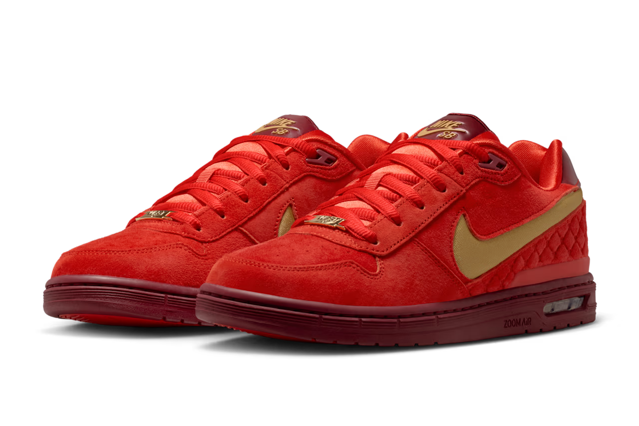 ポール・ロドリゲス × ナイキ SB P-ロッド1 ハバネロレッド/チームレッド 正面画像