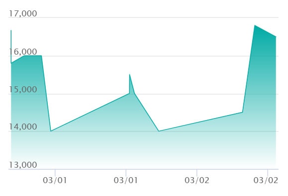 雷龍 R-Pの最新の取引推移