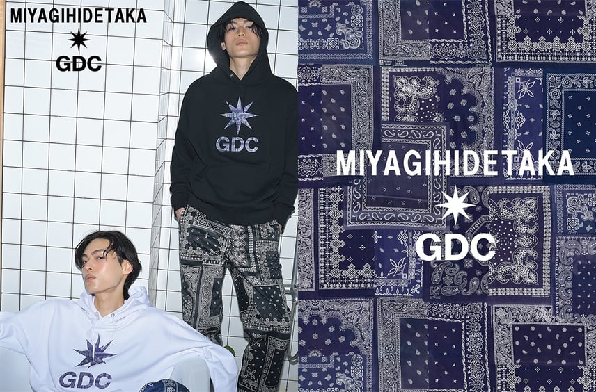 MIYAGIHIDETAKA × GDCコレクションが登場!バンダナ柄をまとったアイテム全9型が3/7より発売