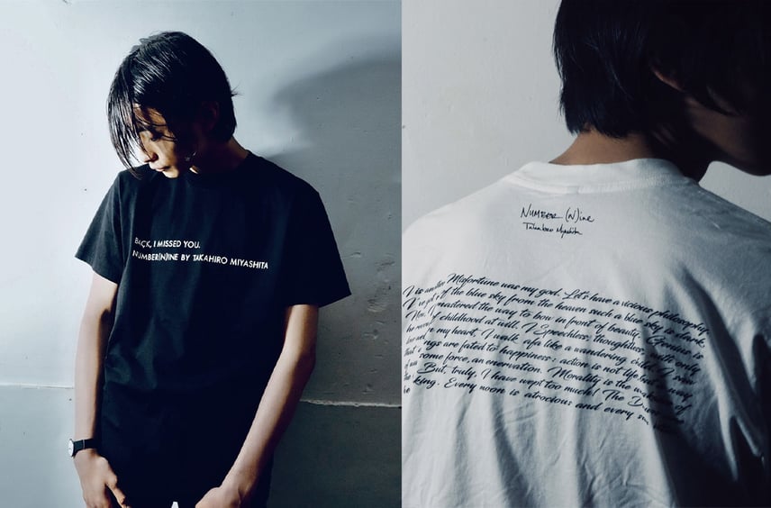 「NUMBER (N)INE by Takahiro Miyashita」がついに始動!第1弾Tシャツが受注開始