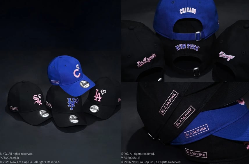 BLACKPINK × MLB™ × New Era® トリプルコラボヘッドウェアが登場!MLB人気4球団をベースにしたモデルが3/23より一般発売!