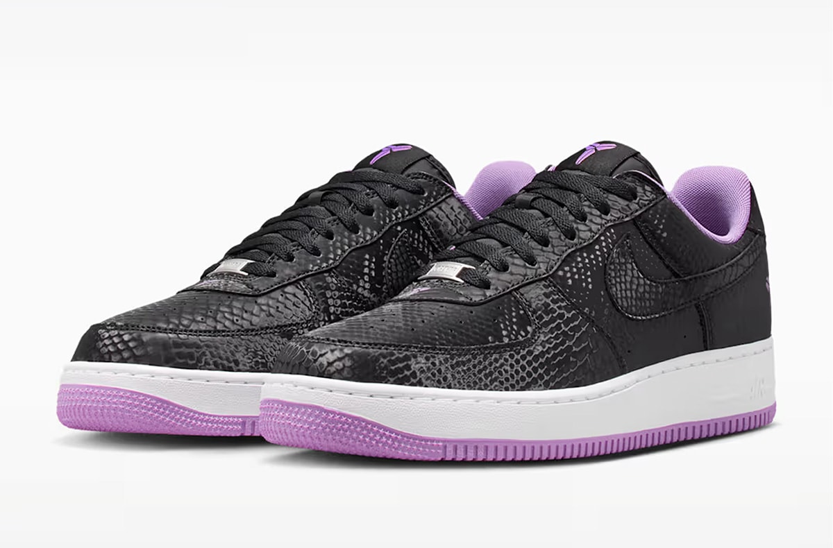10/1発売|Kobe Bryant × Nike Air Force 1 Low "Black/Purple Stardust"|抽選/販売/定価情報
