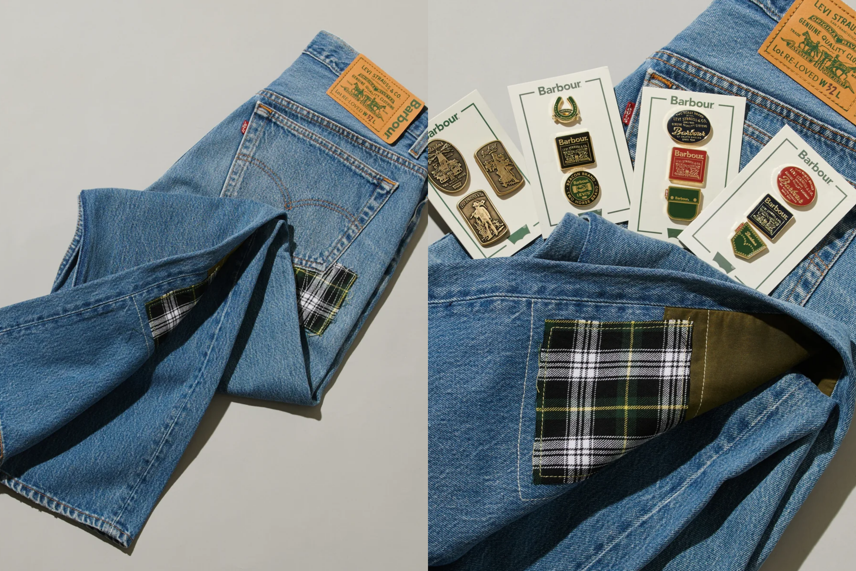 BarbourとLevi's®の最新カプセルコレクションが9/11より発売!アップサイクル生地で再構築した501®に注目
