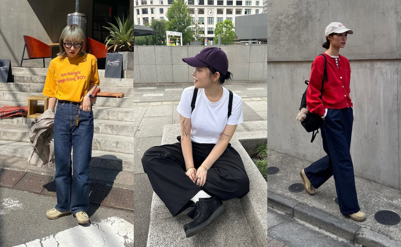 クラークス「ワラビー」のウィメンズコーデ4選。ストリートにもクラシックにもハマる万能シューズ