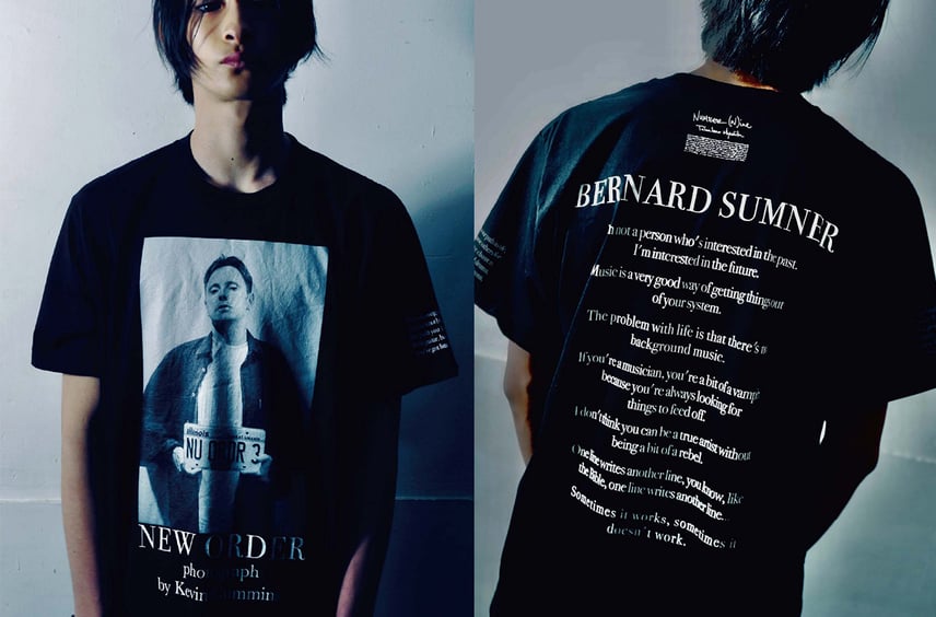 NUMBER (N)INE by Takahiro Miyashitaの第2弾Tシャツが登場!New OrderなどのフォトTが受注販売開始