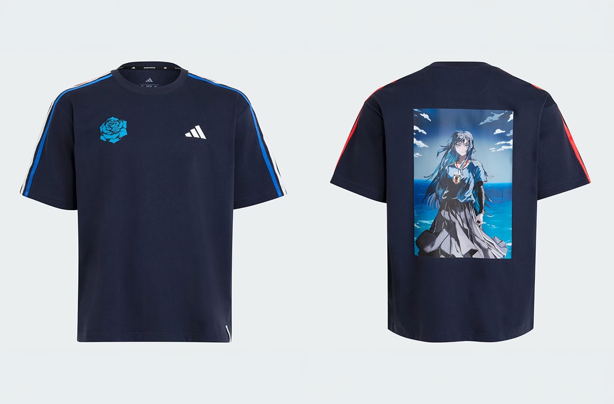 adidasからAdoとの最新コラボTシャツが8/28発売!オリジナルグラフィックと象徴的なバラモチーフを採用