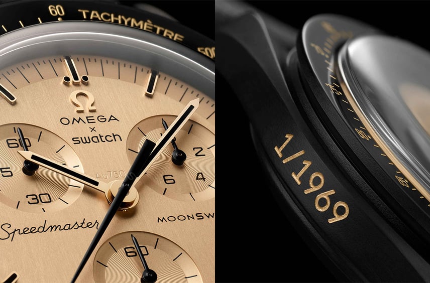 Swatch × OMEGAからアポロ11号を称えた、新作コラボウォッチが登場!18Kゴールド仕様モデルを1969本限定でリリース
