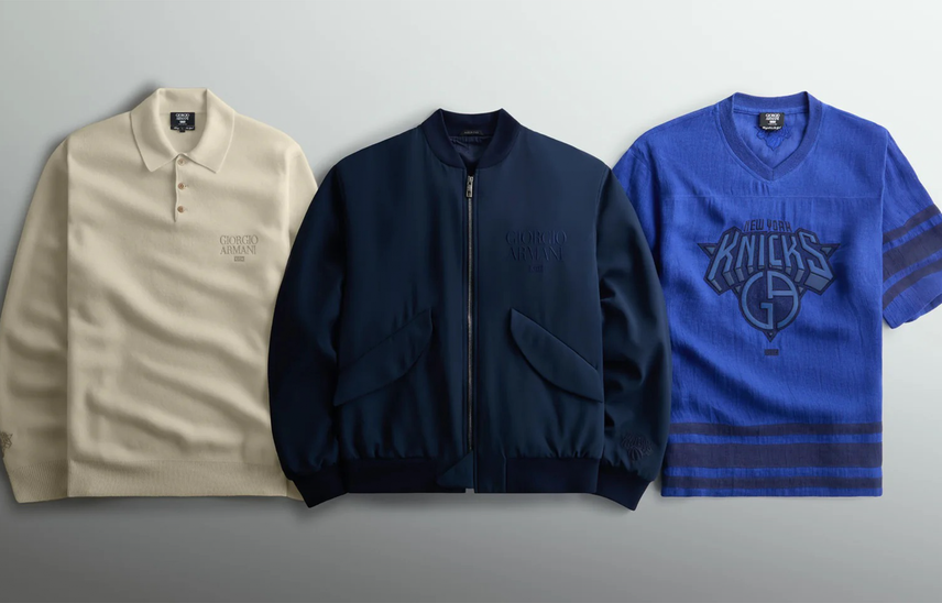 Kith × Giorgio Armani × New York Knicksによるトリプルコラボコレクションが5/30より発売