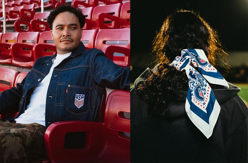Levi's®とUSサッカー連盟がコラボ!2026年W杯を記念したType I ジャケットとバンダナが4/23より発売