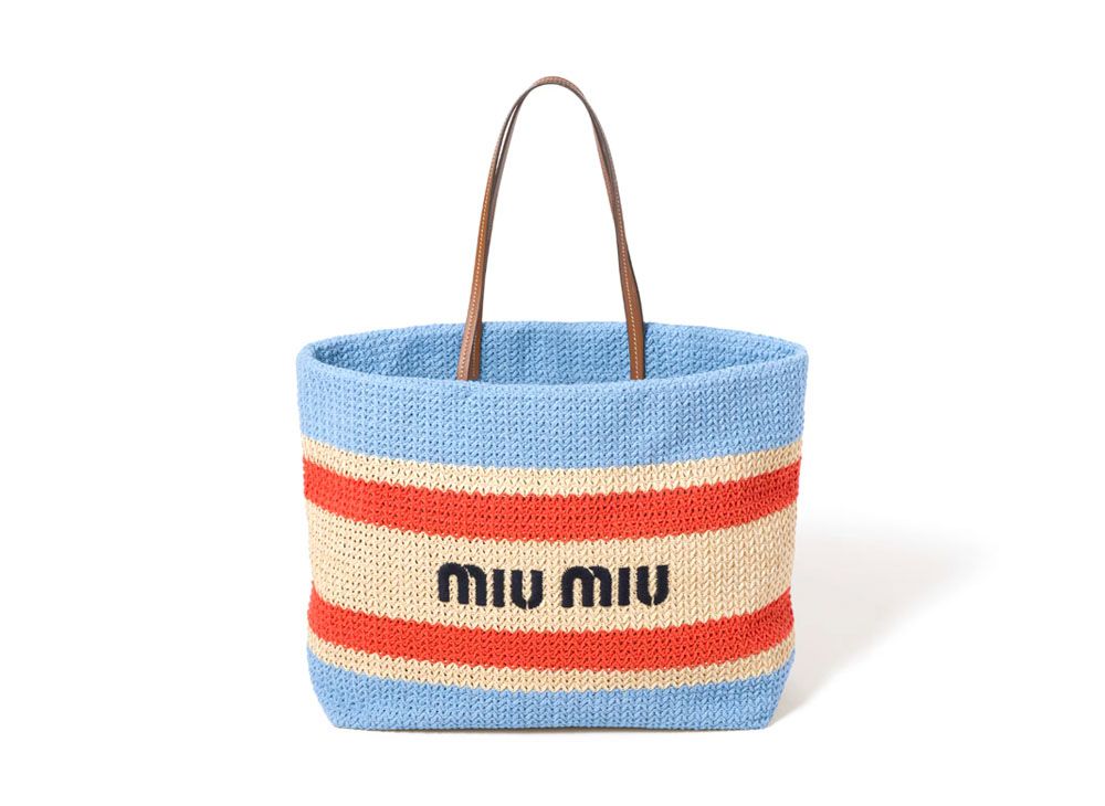miumiu ウーブンファブリックミニバック トレンドバッグが勢揃い