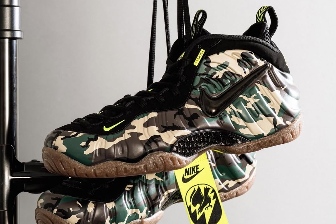 8/22発売｜Nike Air Foamposite Pro "Green Camo" (2026)｜抽選/販売/定価情報