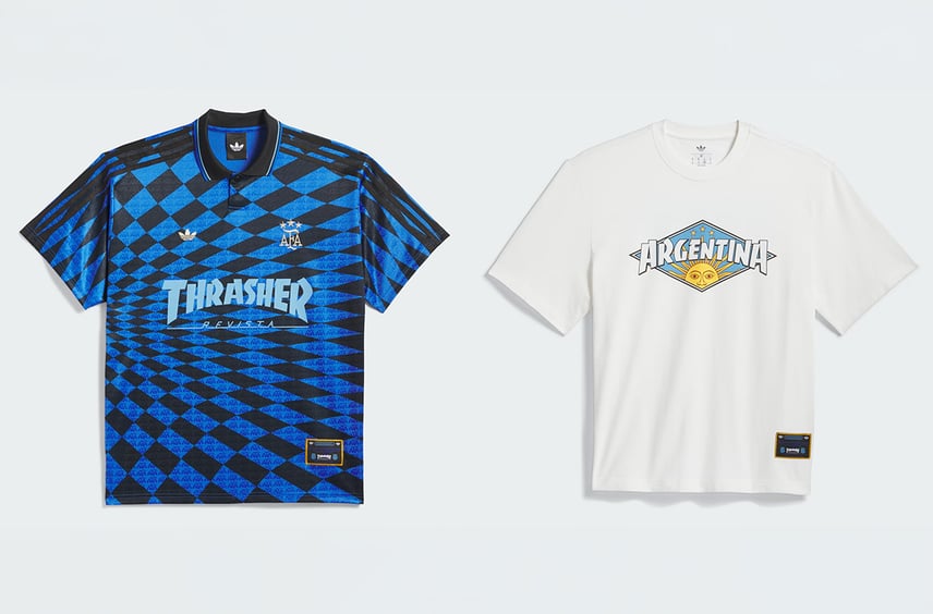THRASHER × AFA × adidas Originalsのコラボコレクションが6/1より発売!アルゼンチン代表ロゴやカラーを配したアイテムに注目