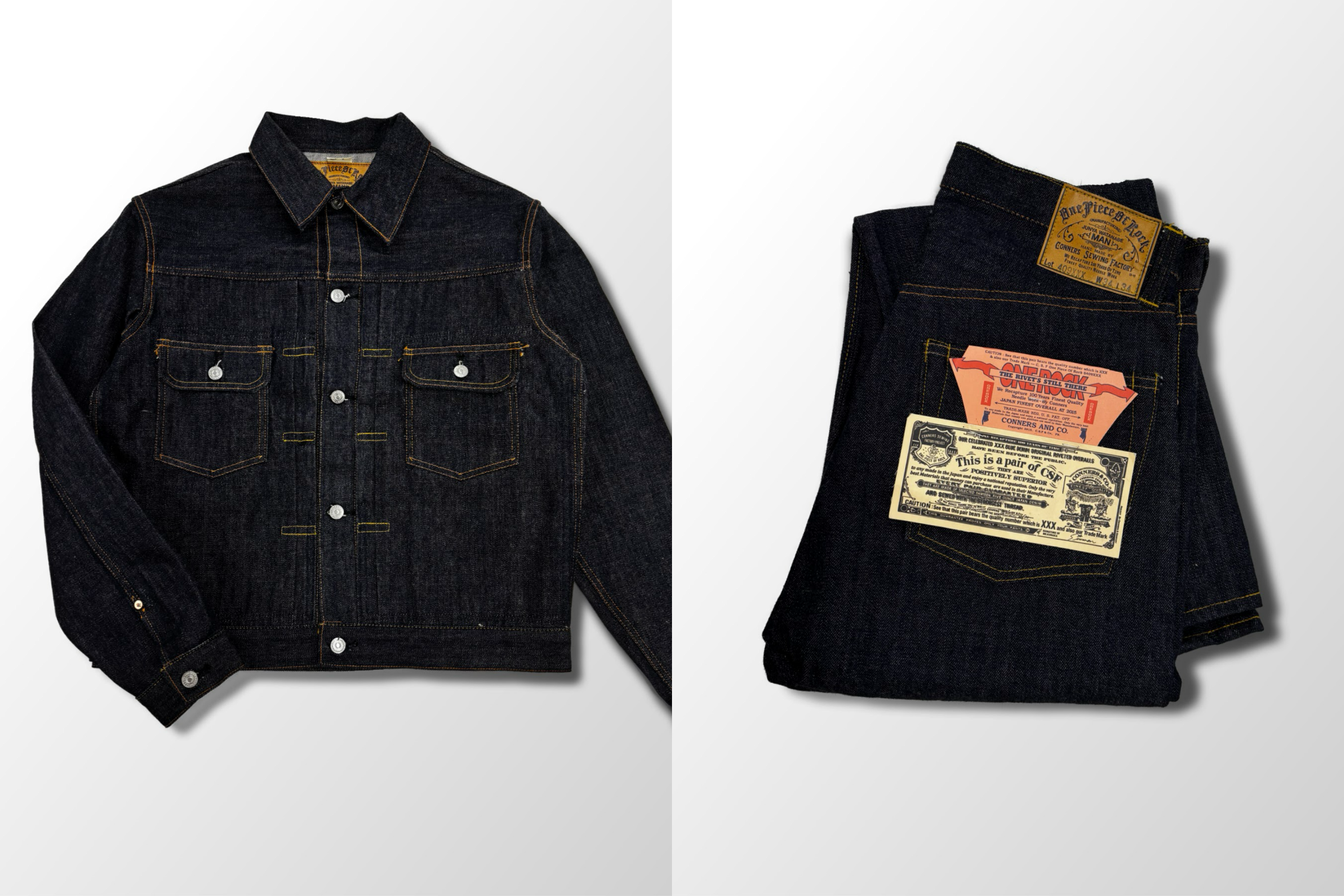 eYe JUNYA WATANABE MAN × ONE PIECE OF ROCKの最新コラボコレクションが9/18より発売!1950年代のモデルをベースにしたデニムセットアップが登場