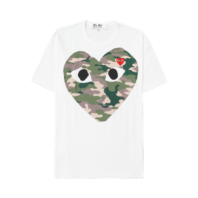 PLAY COMME des GARCONS AX-T242-051 "White"