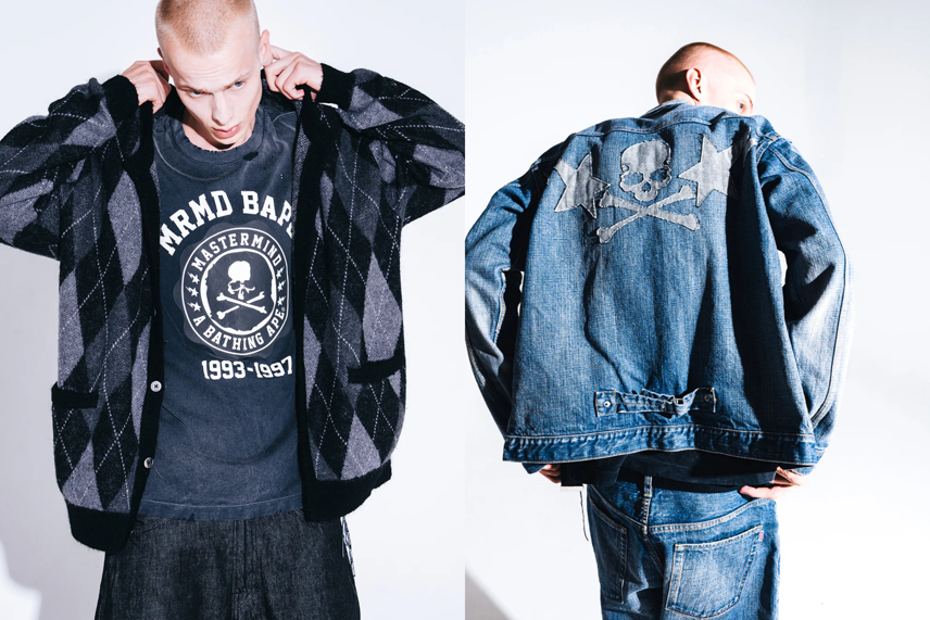A BATHING APE®︎ × mastermind JAPANコレクションが8/15より発売!両ブランドロゴをかけ合わせたデニムのセットアップなど6型が登場