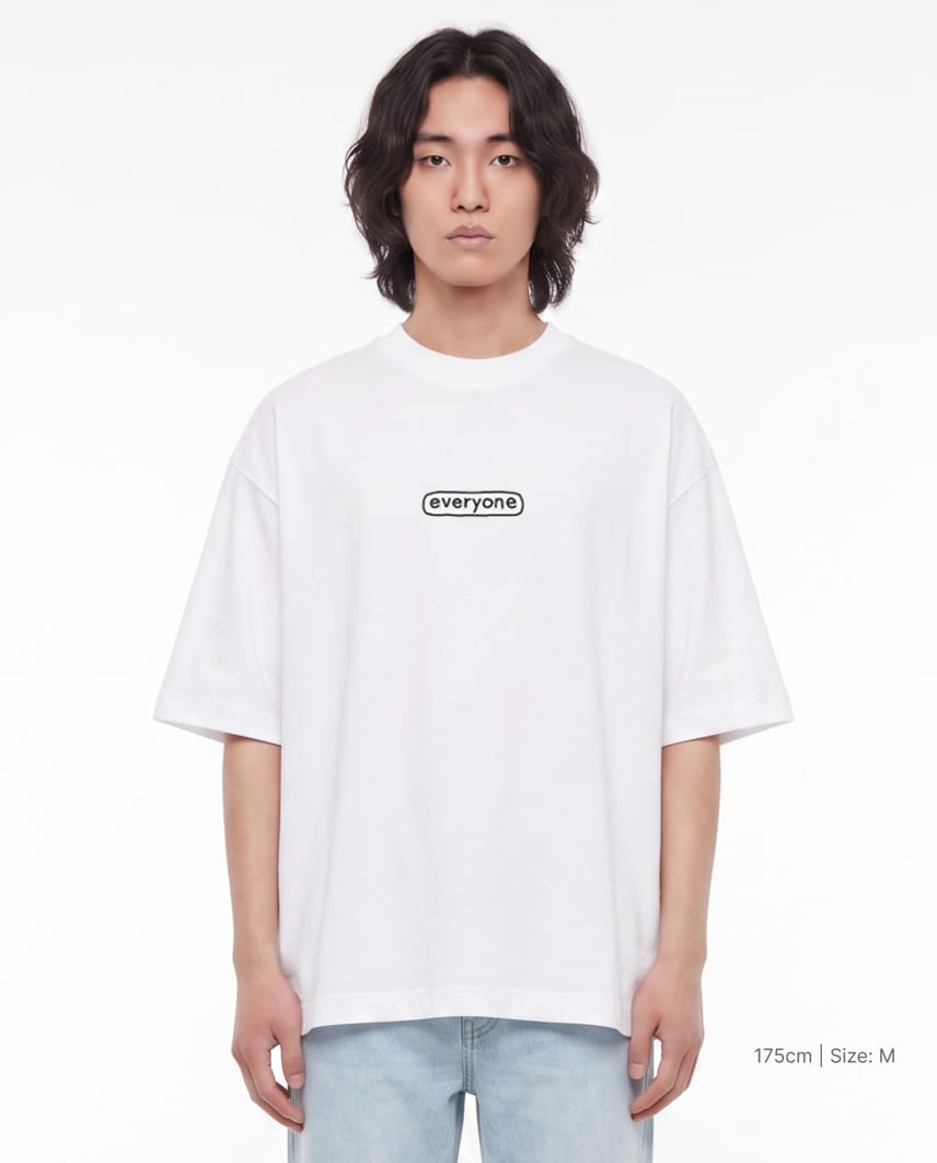 everyone j.30000 Sketchy Logo Short Sleeve Tee Shirt everyone j.30000 Sketchy Logo Short Sleeve Tee Shirt