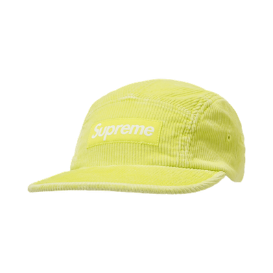 Supreme Corduroy Camp Cap "Neon Yellow"