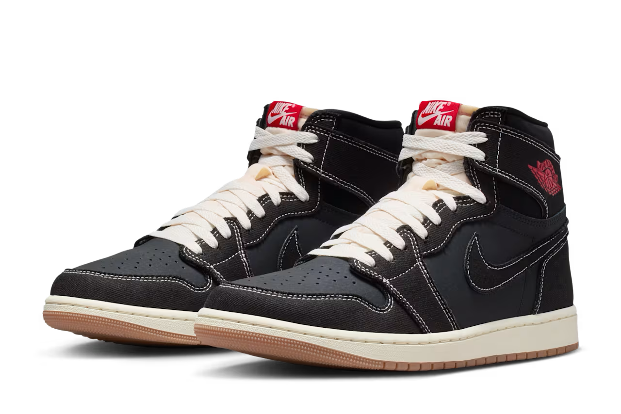 ナイキ エアジョーダン1 ハイ OG フライトクラブ ブラック/セイル 正面画像