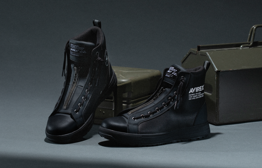 3/31発売|CONVERSE × AVIREX ALL STAR PS 2 CENTERZIP HI "Black"|抽選/販売/定価情報