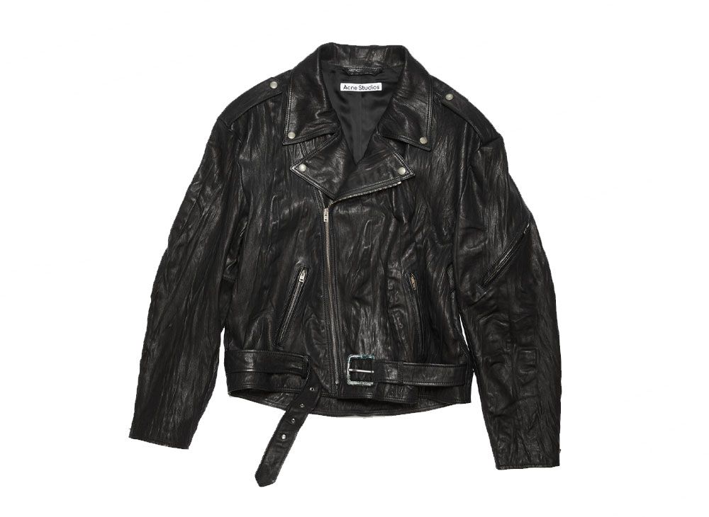 ACNE STUDIOS レザーライダース 34 黒 ブラック S アクネ ACNE 著名 STUDIOS レザーライダース 34 黒 ブラック S アクネ