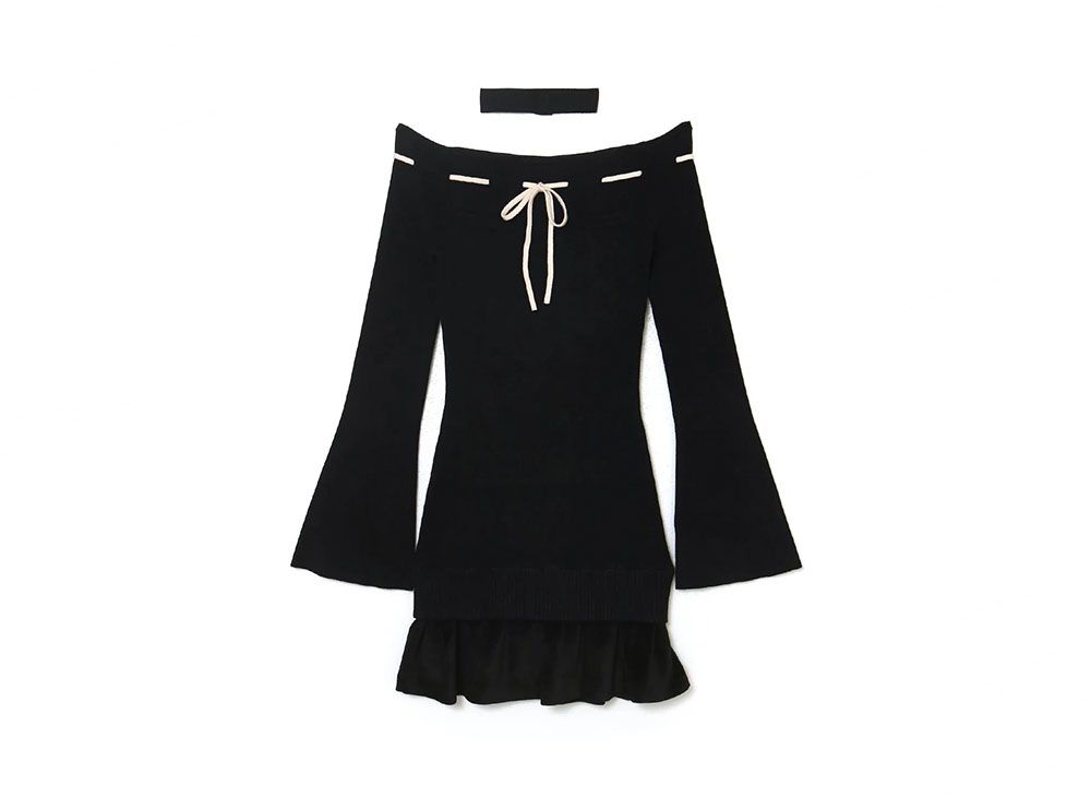 ANDMARY Lilian Ribbon Mini Dress 