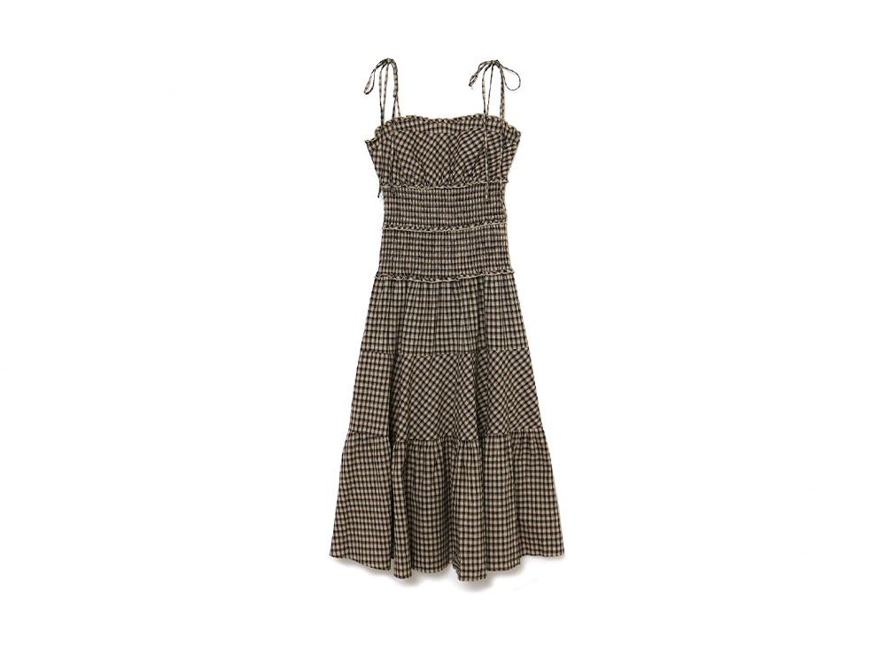 andmary Audrey check dress Beige
